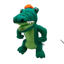 Stuffins Plush Alligator 13" Stuffed Animal Crocodile Nylon Parachute 1994 
