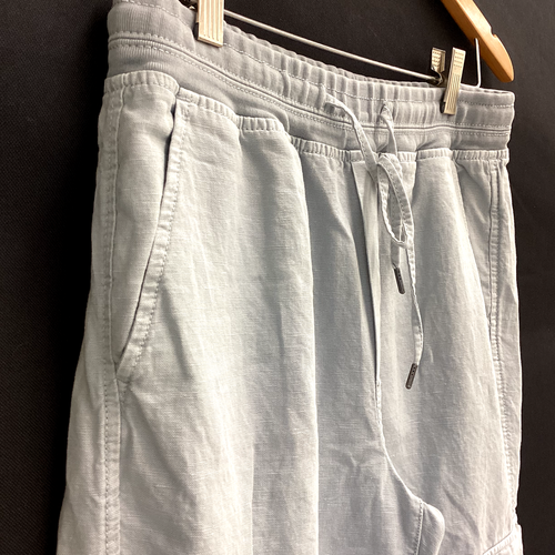 Womens Gray Khaki GAP Cargo Pants with Elastic Waist & Ankles - Size S - Picture 5 of 10