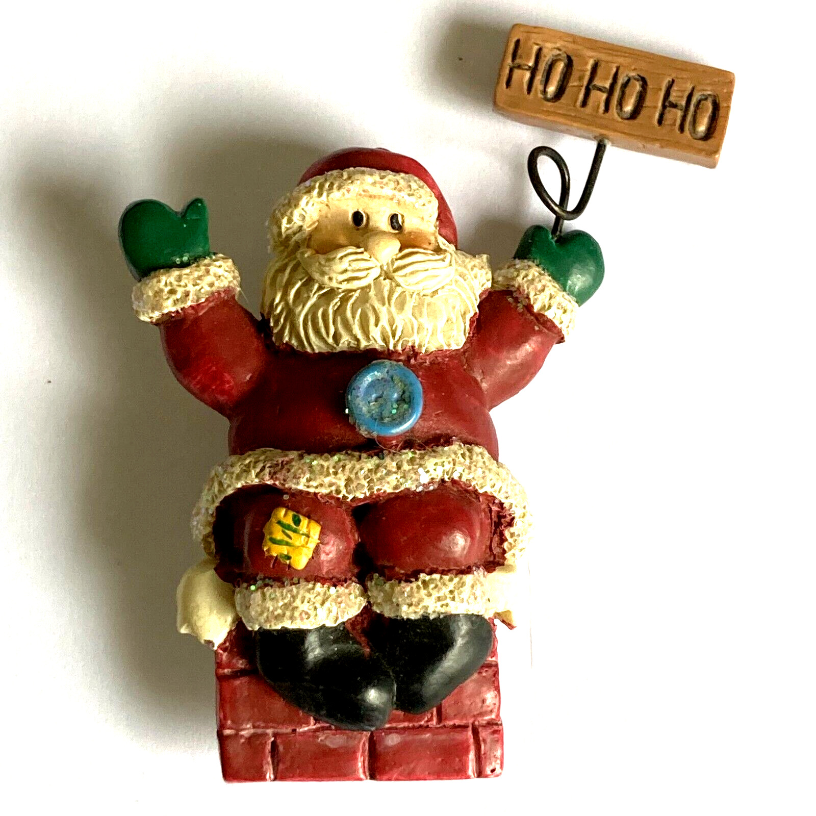 Vintage Santa Claus Christmas Pin Brooch Lapel Re… - image 1