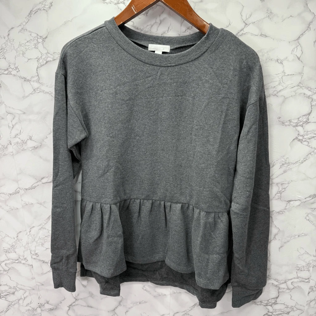 VETEMENTS Felpa donna Peplum 14th & Union taglia S nuova # G821