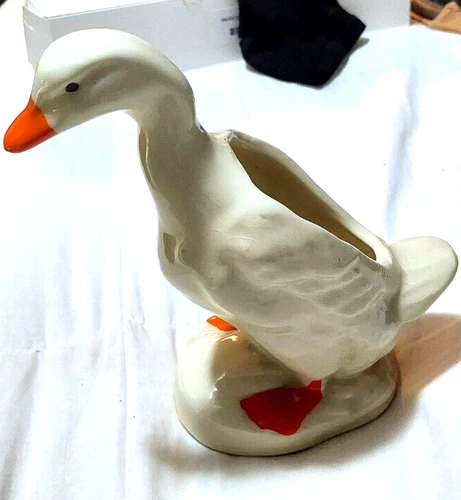 Vintage Shawnee Pottery Duck Planter; 8 In.