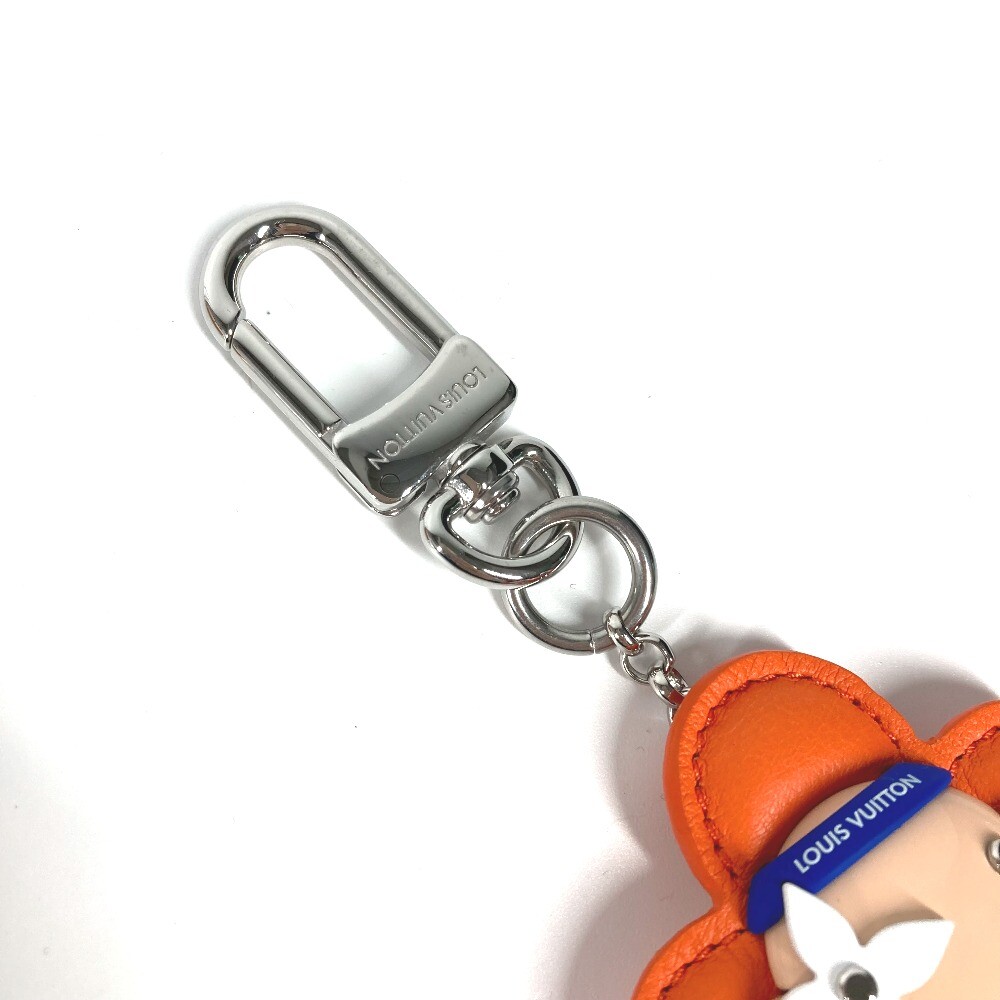AUTH LOUIS VUITTON M01198 BAG CHARM VIVIENNE GYM LEATHER