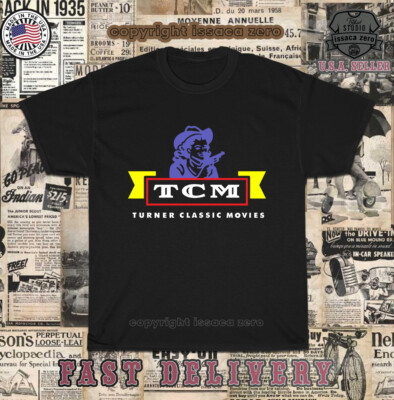 New Turner Classic Movies TCM Logo Short Sleeve Men's T-Shirt American Tees