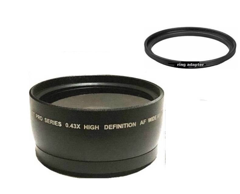 HD 43x Wide Angle Lens for Panasonic AG-AC90A AG-AC8PJ HC-X1000 HC-MDH2 MDH3