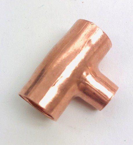 LOT OF 10 MUELLER W 40324 COPPER TEE 1/4 C X 1/4 C X 1/8C - 3/8 X 3/8 X 1/4