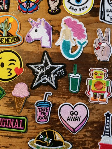 Patches Lot of 30 Total Iron-On New Patch Fashion Embroidered Never Used - Picture 6 of 11