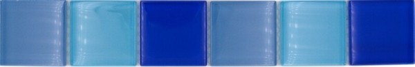 GlasbordüRe Glasmosaik Mosaikfliesen Blau GläNzend Wand KüChe Badezimmer Dusche-image