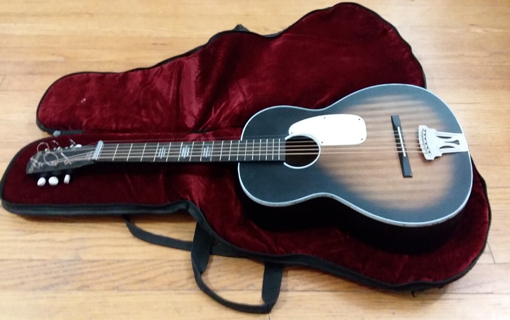 VINTAGE DOMINO ACOUSTIC LAP SLIDE GUITAR & CASE eBay