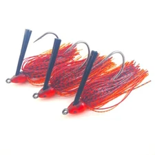 3-Pack Hand-Tied 3/8-oz. Fire Craw Swim Jigs