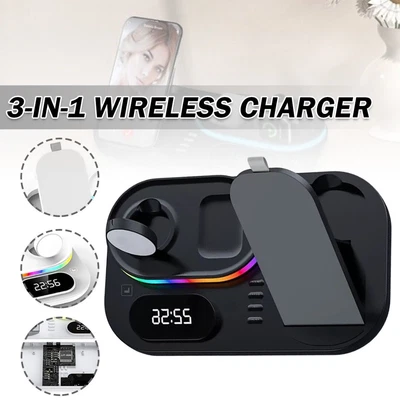30W Wireless Fast Chargers Dock Charging Station 4 in 1 For Phone - Picture 2 of 15