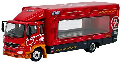 ミニカー POP RACE EVA RACING HINO 500 1/64 POP RACE 1/64 EVA RACING HINO 500 EVA-02 Transporter Diecast Model