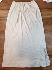 Vintage Komar Half Slip Lace Trimmed Size Small White