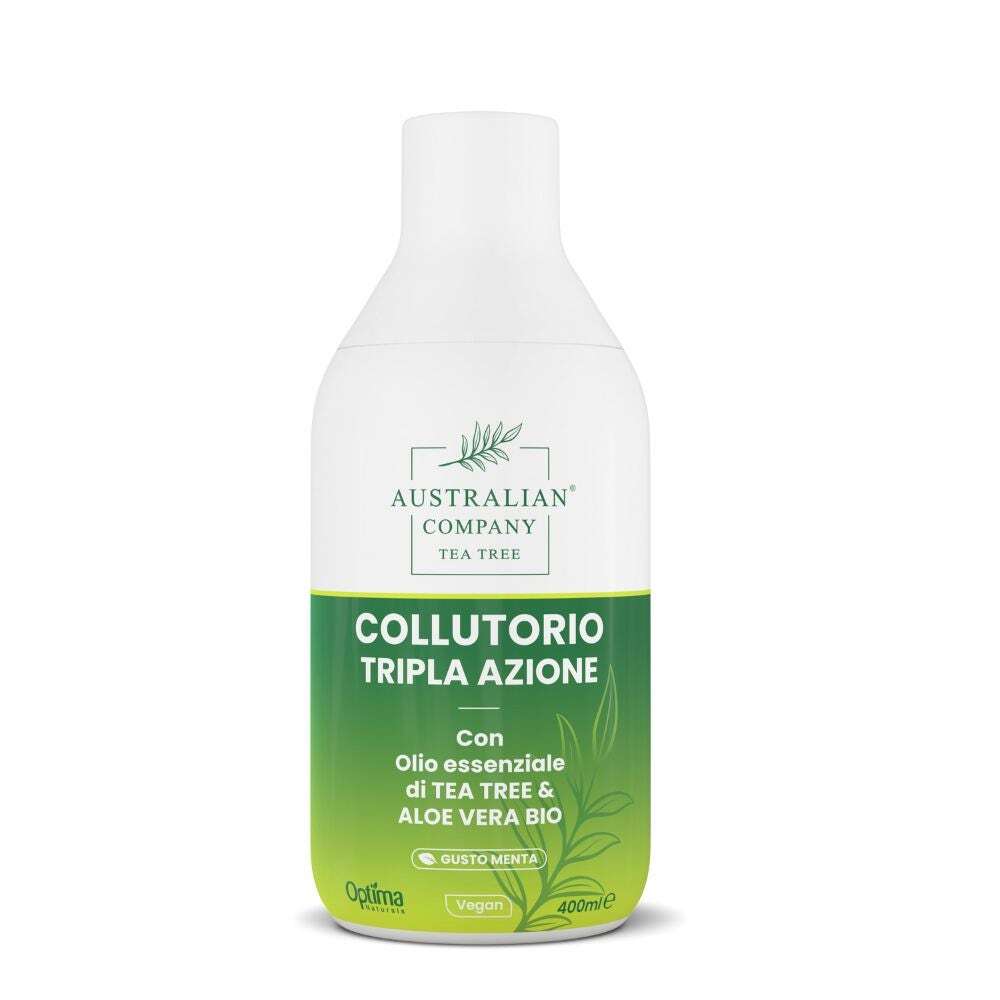 Optima Naturals Australian Company Tea Tree - Collutorio Tripla Azione, 400ml