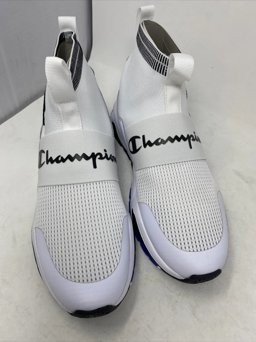 Champion Mens Rally Pro Lifestyle White Black CPS10126M Shoes Size 11.5 pc47