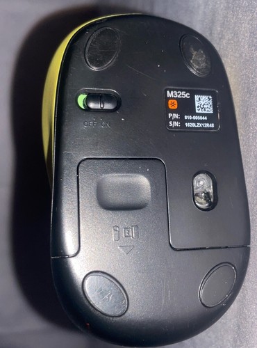 Logitech Wireless Optical Mouse M325C Party Collection Yellow Zigzag - Picture 2 of 7