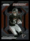 2023 Panini Prizm #H-9 Drake London Emergent Atlanta Falcons