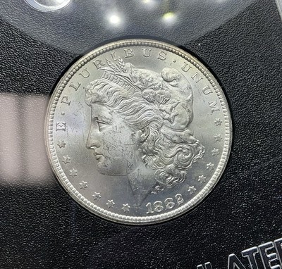 1882 CC Morgan Dollar GSA Hoard UNC With Box And COA 90% Silver