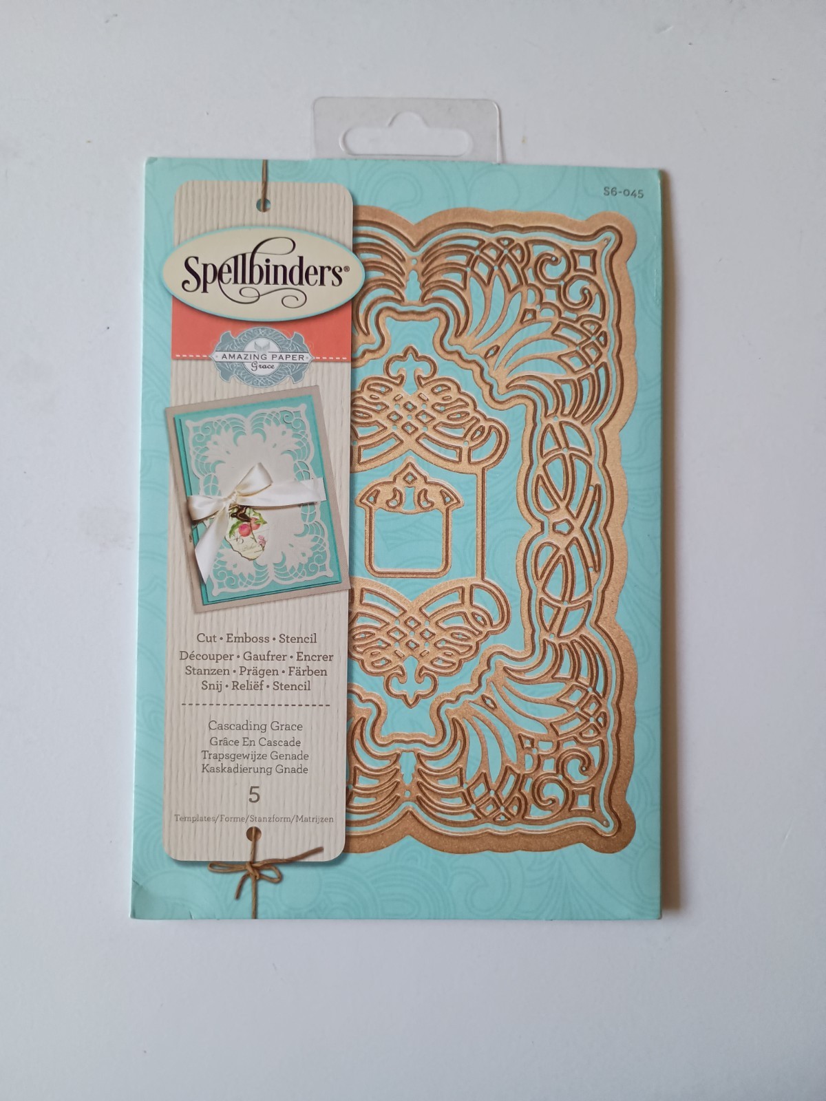 Spellbinders Die Set Cascading Grace Dies  Amazing Paper Grace Cardmaking  Rare