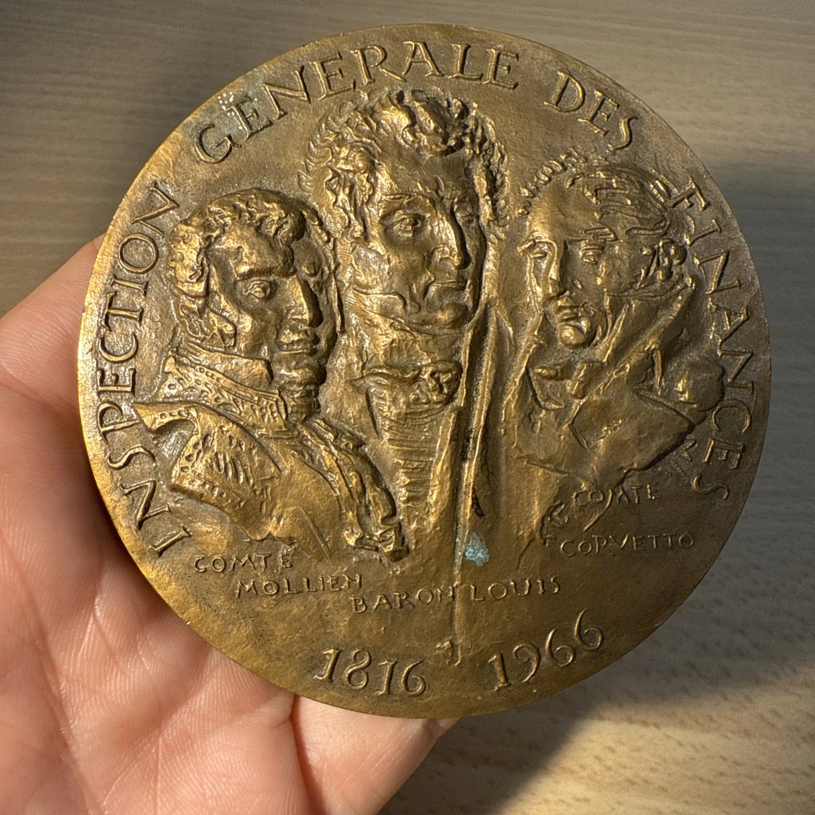 Médaille Inspection Générale Des Finances 1816 1966 En Bronze
