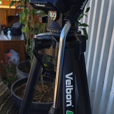 Velbon Pan/Tilt Head Camera Tripod with Pan Handle Universal Compatibility