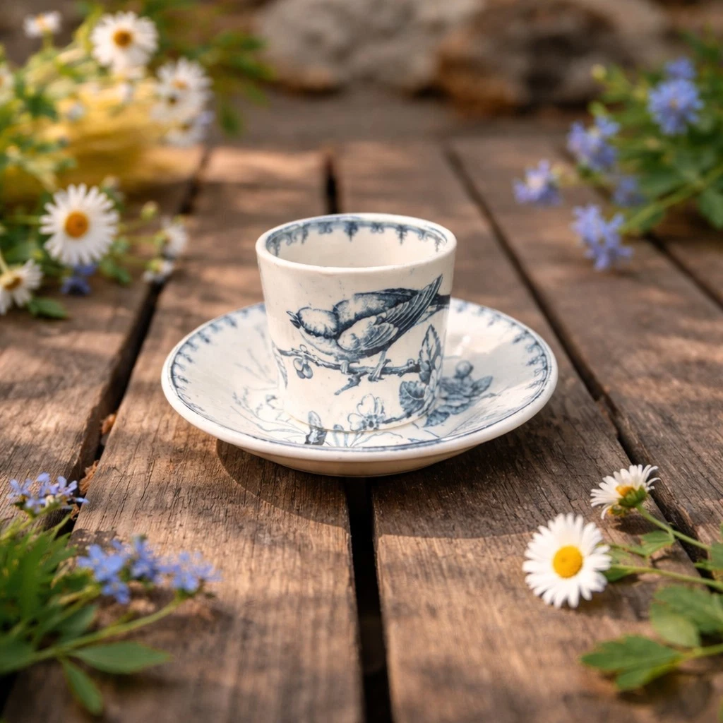 DÎNETTE ANCIENNE, ANCIEN petit PANIER à OEUFS en métal des