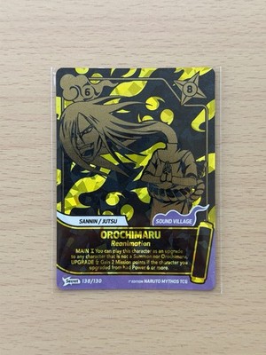 Perfect Orochimaru Secret Rare 138/130 Naruto Mythos TCG 1st