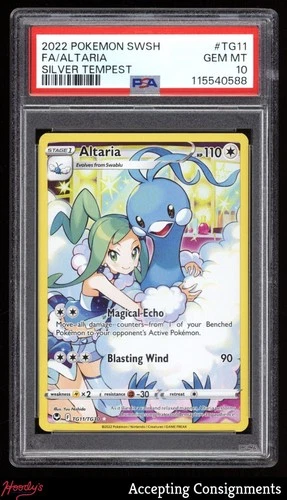 2022 Pokemon Sword & Shield Silver Tempest Trainer Gallery #TG11 Altaria PSA 10