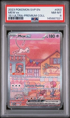 2023 POKEMON SVP PROMO 151 ULTRA-PREMIUM COLLECTION #053 MEW EX PSA 8
