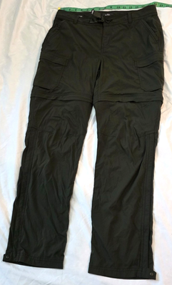 #ad REI CO OP Size 10 Sahara Womans Convertible Pants To Shorts Hiking Olive Green $34.95