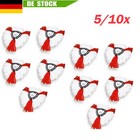 7er Ersatz Wischbezug für Vileda Turbo Wischmop Easy Wring Clean Moppkopf Mop