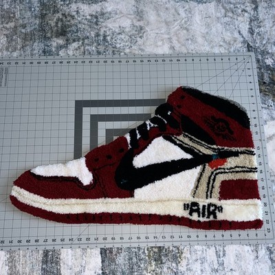 Nike Air Jordan 1 Chicago Off White Floor Rug 30in