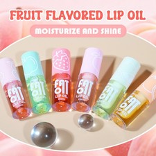 Women Fruit Scent Lip Plump Oil Color Changed Lip Oil Lipgloss 1Pcs Nourishing