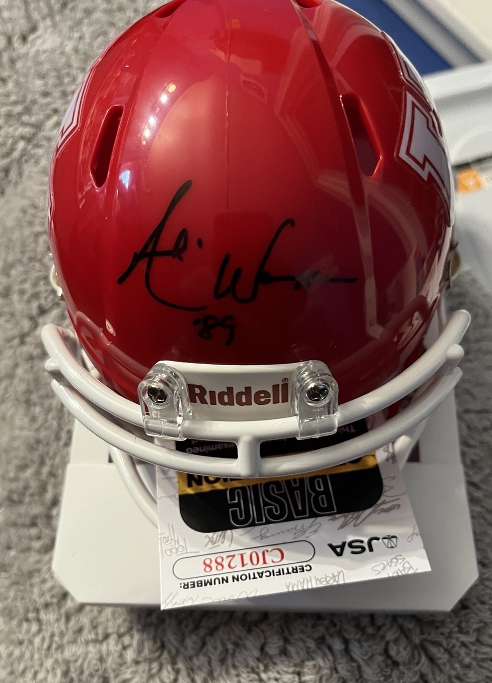 Andre Ware Autographed Signed Houston Cougars RIDDELL MINI HELMET 89 HEISMAN JSA 