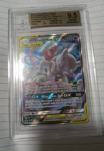 New ListingMewtwo Mew SM191 Tag team promo BGS 9.5