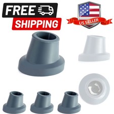 Replacement Feet for Shower Chair Bath Seat, 4 Pack 1" I.D Slope Rubber Tips ...