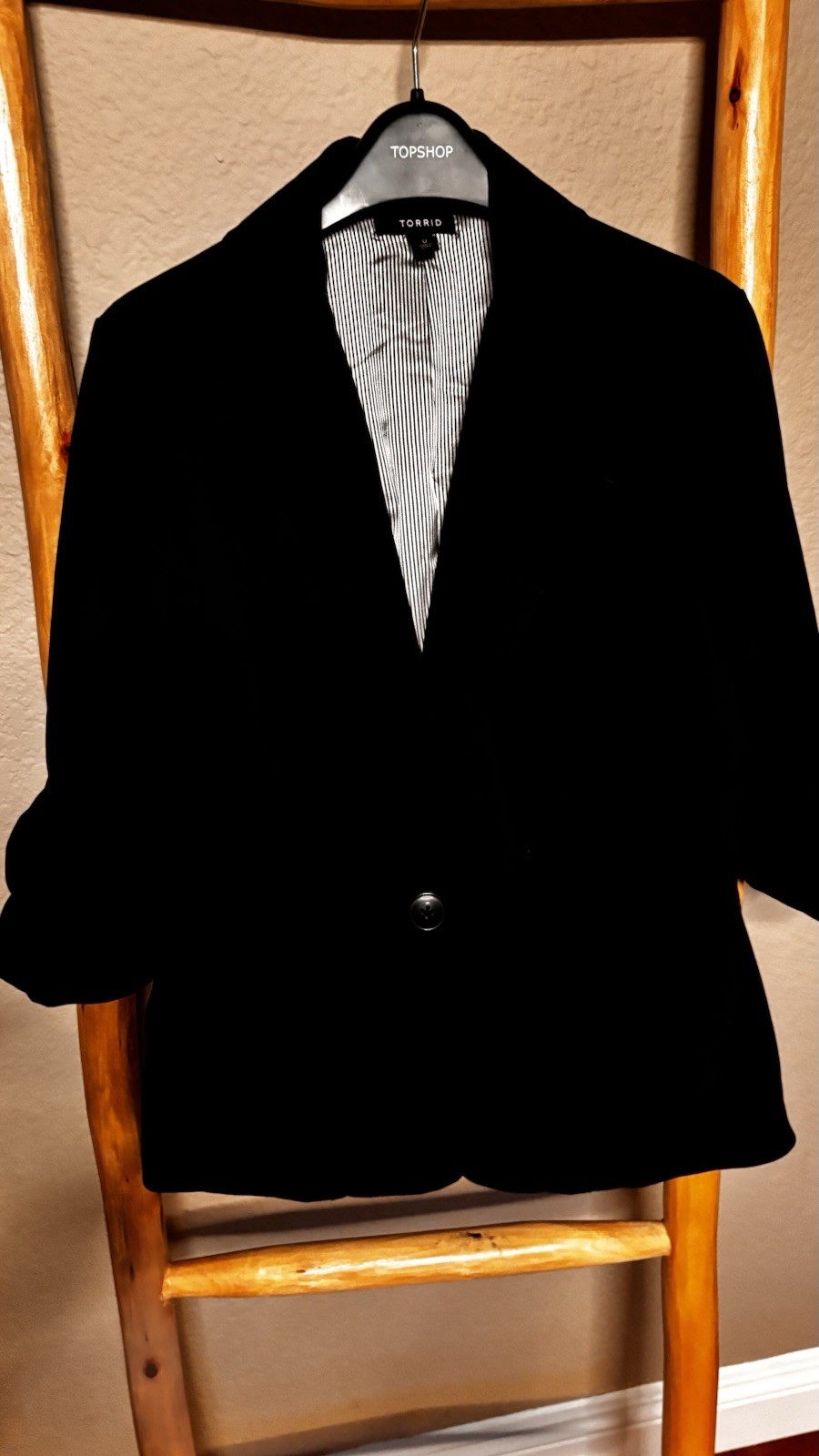 TORRID Black Blazer Single Button Mid-Length Plus… - image 1