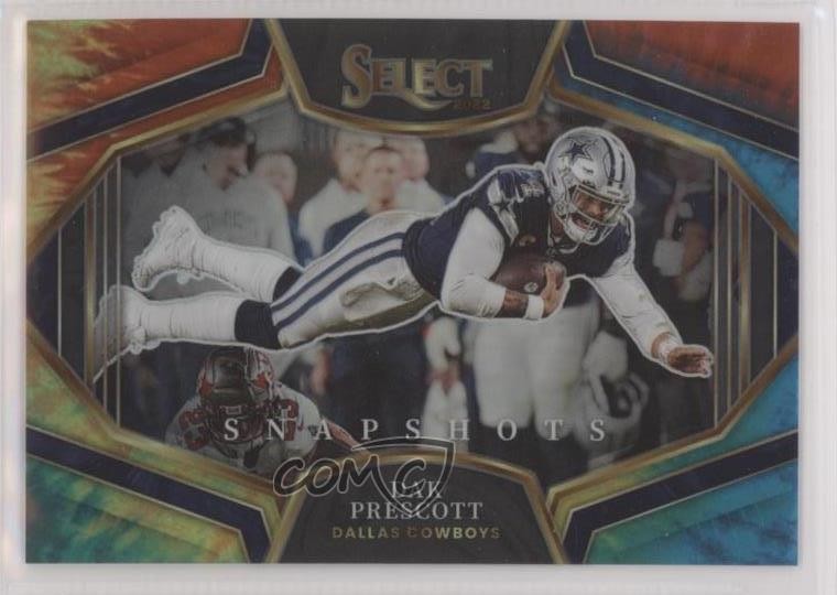 2022 Panini Select Snapshots Tie-Dye Prizm 19/25 Dak Prescott #SS-25 0vc5