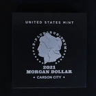 2021 US Mint CC Morgan Silver Dollar CARSON CITY Privy w/ OGP & COA