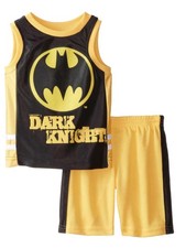 DC Comics Infant Boys 2 Piece Athletic Set Sleeveless Batman Shirt  Shorts 12m
