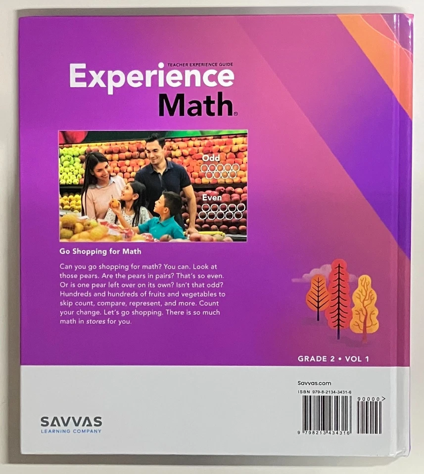 Experience Math, Grade 2, Volume 1, Teacher Experience Guide (NEW) - Image 2 of 2