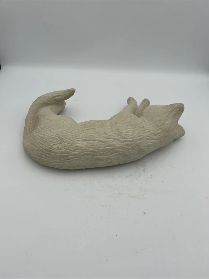 Piedra fundida gato tan realista 12 pulgadas Foto 4 de 4