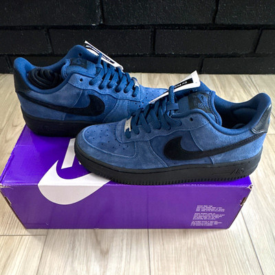 Nike SB Air Force 1 Low Top Navy Blue/Black Suede PROMO SAMPLE US 6.5m / 8w