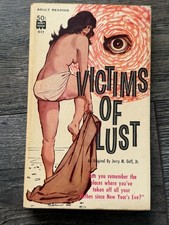 Vintage Sleaze Paperback Book VICTIMS OF LUST Jerry Goff Jr Merit 1961 1...