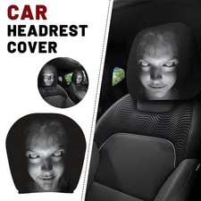 2PCS Halloween Skull Car Headrest Covers Universal Elastic Seat Protectors