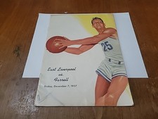 1957 East Liverpool OH High School Basketball Program Vs Ferrell Old ADS 