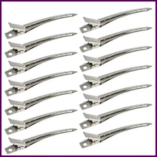 20pcs/set 3.5 Inch Silver Duckbill Hair Clips For Women Girls Hair Styling