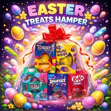 Kids Easter Egg Hamper- 5 Easter Eggs inc Personalised Name Easter  parade Gift