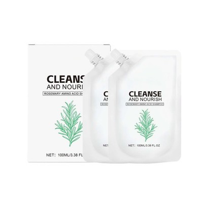 2PCS Rosemary Amino Acid Shampoo, Hair Growth 3.5 Fl Oz (Pack of 2), White 
