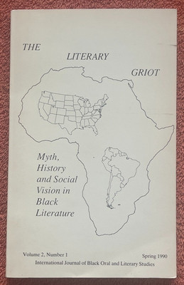 THE LITERARY GRIOT Myth History Social Vision BLACK LITERATURE '90 TPB Rare! VG+