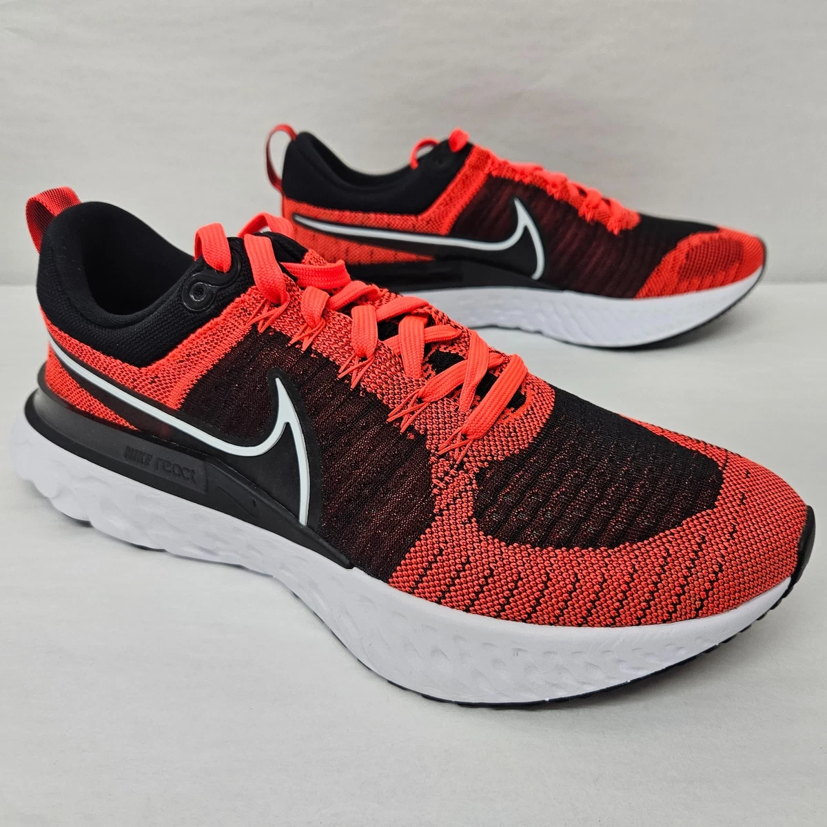 Nike React Infinity Run Flyknit Shoes Mens Sz 12.5 CD4371-600 Bright Crimson Red Nike React Infinity Run Bright Crimson | eBay main image 3